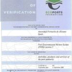 Certificado de verificación medioambiental