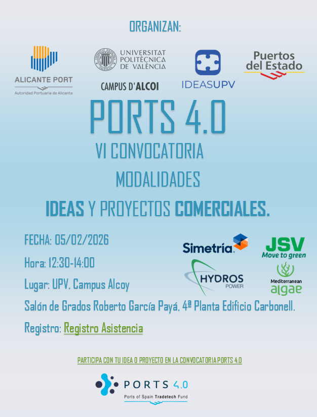 Jornada: Difusión de la VI Convocatoria de Ports 4.0